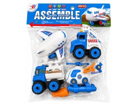 Set 4 vehiculos grandes ASSEMBLE